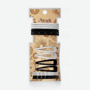 Набор Ameli для волос ( резинки 6шт + заколки 4шт + невидимки 8шт )
