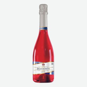 Винный напиток игристый Bello Monetti Rosso dolce красный сладкий  7.0 % 750 мл Россия