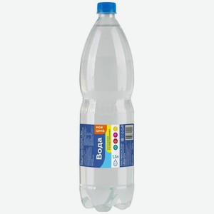 Вода питьевая газированная Моя Цена 1.5 л