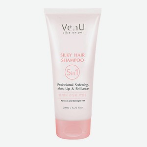 VONU Шампунь для ослабленных и поврежденных волос Шелк для волос 5 в 1 Silky Hair Shampoo