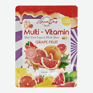 GRACE DAY Маска для лица MULTI-VITAMIN с экстрактом грейпфрута (очищающая) 27
