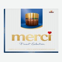 Конфеты шоколадные   Merci   Ассорти из молочного шоколада, 250 г