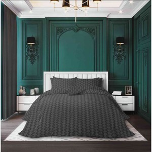 Комплект постельного белья 1,5-спальный Fashion Fantasy Tangle сатин цвет: серый, 4 предмета