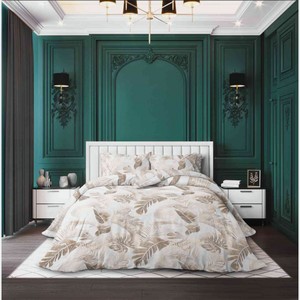 Комплект постельного белья 1,5-спальный Fashion Fantasy Nature Touch сатин цвет: экрю/бежевый/светло-коричневый, 4 предмета