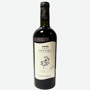 Вино ординарное СЕРИЯ ТРАВЫ МЕРЛО 10-12% КР. СУХ. 0,75Л, ,
