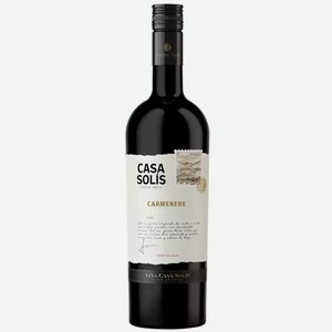 Вино сортовое КАСА СОЛИС КАРМЕНЕР 8,5-15% КР. П/СУХ. 0,75Л, ,