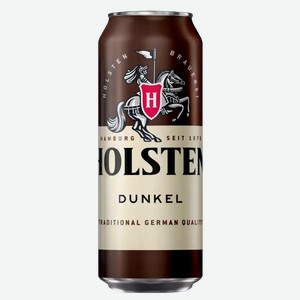 Пиво Holsten Dunkel Темн. Фильтр. Пастер. Ж/б. 0,45л, ,