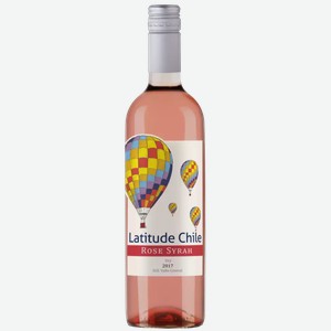 Вино Латитуд Чили Розе 8,5-15% Роз. Сух. 0,75л, ,