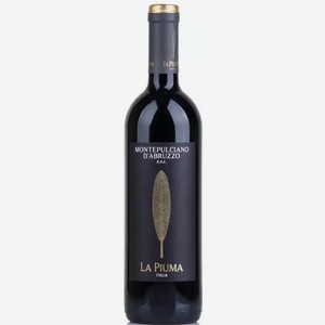 Вино Ла Пьюма Монтепульчано Д абруццо Абруццо 8,5-13% Кр. П/сух. 0,75л, ,