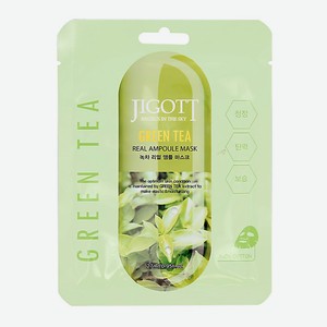 JIGOTT Маска для лица с экстрактом зеленого чая (антиоксидантная) 27