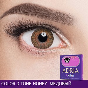 ADRIA Цветные контактные линзы, Color 3 tone, Honey