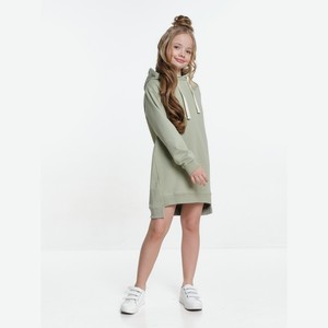 Платье-худи для девочки Mini Maxi, шалфей (128)