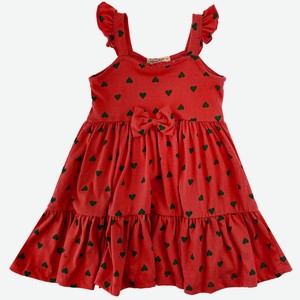 Платье для девочки Bonito kids, красное (92)