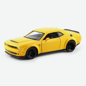 Машинка металлическая Uni-Fortune RMZ City Dodge Challenger SRT Demon 2018 1:32, желтая