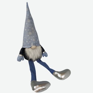 Фигура декоративная Гном Даниил, 81*25 см, Сияние, серебрянные ботинки