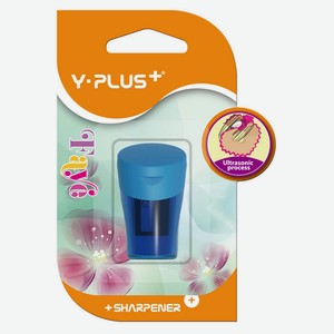 Точилка пластиковая Y-Plus 1 отверстие с контейнером, 1 шт