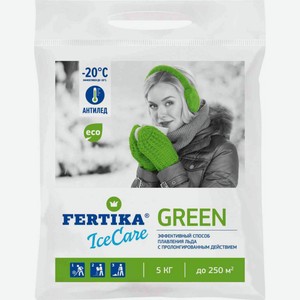 Реагент антигололёдный Fertika IceCare-Green, 5 кг