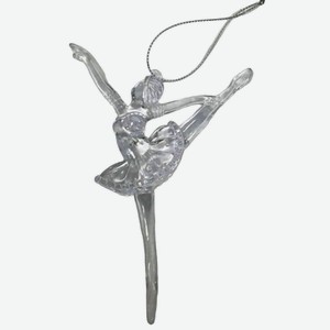 Ёлочное украшение EG68-OY001 Балерина цвет: прозрачный, 13,5 см