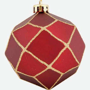 Ёлочное украшение Шар цвет: тёмно-красный, 8,5 см