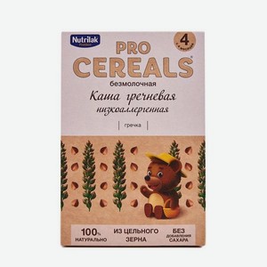Каша NUTRILAK Pro Cereals Безмолочная Гречневая 200г