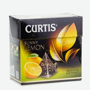 Чай CURTIS Черный Sunny Lemon 20п*1.7г к/уп