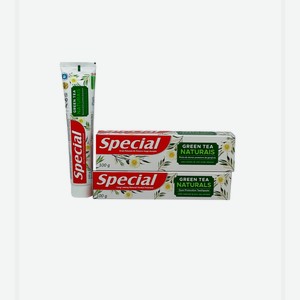 Спешиал / Special - Зубная паста для полости рта Green Tea Naturals c зеленым чаем 100 г