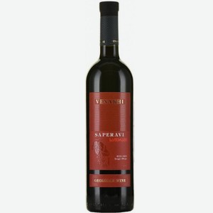Вино Саперави Венахи ординарное сухое красное 0,75л., 11-13%