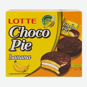 Пирожное Lotte Choco Pie Банан 336г