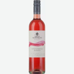 Вино Барон Монтальто Неро Д авола Розато Игт 10-15% Роз. П/сух. 0,75л, ,