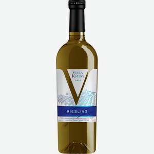 Вино VILLA KRIM Рислинг Крым Российское белое сухое, 0.75л, Россия, 0.75 L
