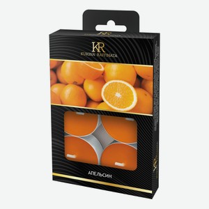 Свечи ароматические чайные Апельсин 6 шт
