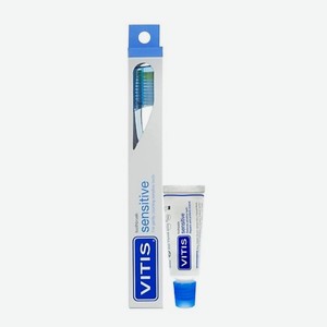 DENTAID Зубная щётка VITIS Sensitive + Зубная паста VITIS 15 мл.