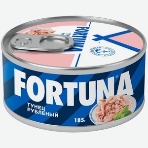 Тунец консервированный Fortuna в собственном соку, рубленый 185 г