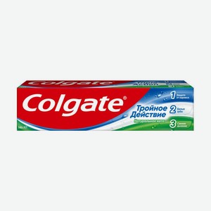 Зубная паста Colgate 100 мл Тройное действие Натуральная мята комплексная