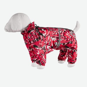 Yami-Yami одежда дождевик для собак малых пород, с рисунком  пальмы  (на девочку) (L)