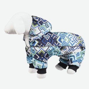 Yami-Yami одежда дождевик с капюшоном для собак малых пород, с рисунком  морской бриз  (XL)