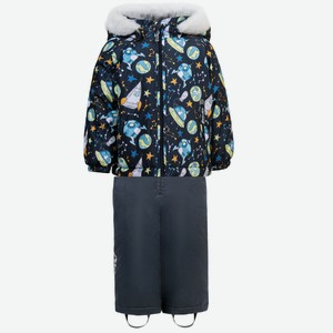 Комплект зимний для мальчика куртка и полукомбинез (80)