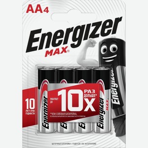 Батарейки Energizer Max AA LR6 4 шт.