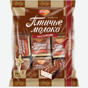 Конфеты РОТ ФРОНТ Птичье молоко сливочно-ванильные, Россия, 225 г в магазине Дикси