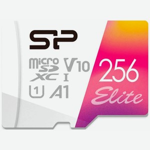 Карта памяти Silicon Power microSDXC 256Gb Class10 SP256GBSTXBV1V20SP Elite adapter