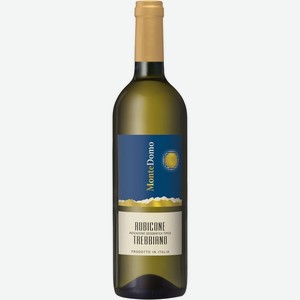 Вино EXCLUSIVE ALCOHOL Треббьяно Рубиконе сортовое ординарное бел. сух., Италия, 0.75 L