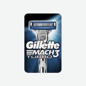 Станок <Gillette MACH3 Turbo> с 1 кассетой 1шт Проктер энд гембл