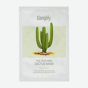 GANGBLY Маска для лица с экстрактом кактуса (увлажняющая) 30