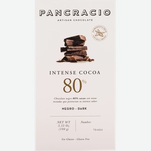 Шоколад горький 80% Панкрасио Чоколатс Панкрасио Чоколатс кор, 100 г