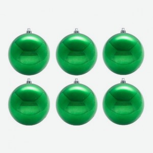 Набор шаров ChristmasDeLux зеленый 6 штук, 8см Китай