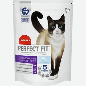 Perfect Fit сухой корм для взрослых кошек «Здоровье почек», с лососем (650 г)