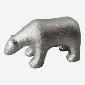Фигурка Медведь серебряный, 8.8см x 16.6см Китай
