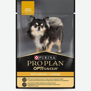 Pro Plan влажный корм для взрослых собак малых пород, контроль веса, курица (85 гр)