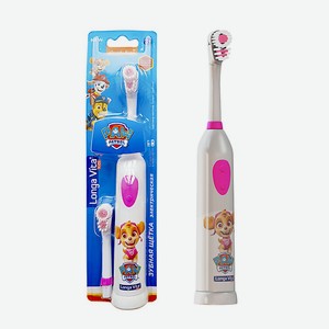 LONGA VITA Зубная щетка детская ротационная 2 насадки от 3-х лет цвет розовый герой Скай