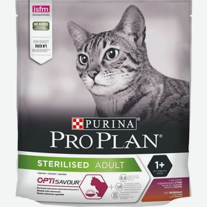 Pro Plan корм для взрослых стерилизованных кошек всех пород, утка и печень (400 гр)